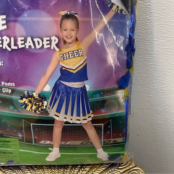 NWT Blue Cheerleader Costume - Child SIZE L(10-12) - Picture 12 of 12